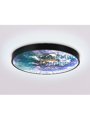 Настенно-потолочный светодиодный светильник Ambrella light FW11133 BK черный 25W LED 3000-6400K D400*38