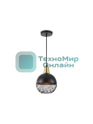 Светильник Ambrella light TR8504 BK/CP черный/медь E27 max 60W D200*1000