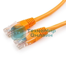 Патч-корд UTP Cablexpert cat.5e, 0.25м, литой, многожильный, оранжевый