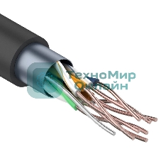 Кабель витая пара Rexant FTP 4PR 24AWG, cat.5e наружный (OUTDOOR) (бухта 305 м)