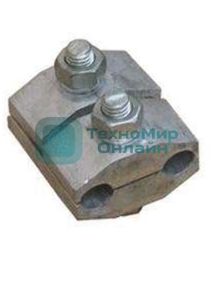 Зажим плашечный ПА-2-2А (2-х болт.) Электрофарфор 00000024