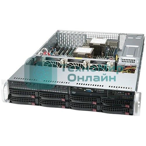 Серверная платформа Supermicro SYS-620P-TR 2U noCPU(2)3rd GenScalable/TDP 270W/no DIMM(18)/SATARAID HDD(8)LFF/2x1GbE/1200W
