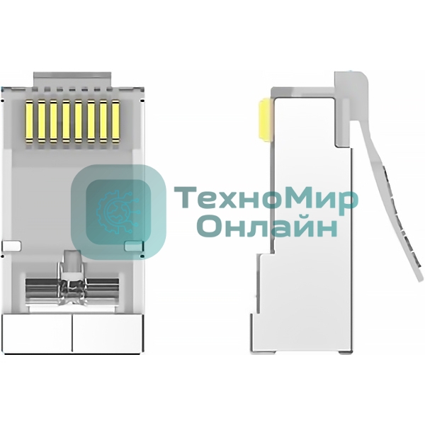 Коннектор Vention RJ45 (8p8c), FTP, cat. 6A, под витую пару, экранированный (10 шт.)