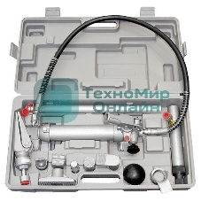 Растяжка гидравлическая Matrix 4 т, набор из 17 предметов, 7 сменных насадок, в пласт. кейсе