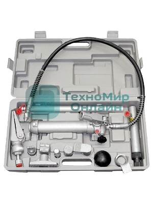 Растяжка гидравлическая Matrix 4 т, набор из 17 предметов, 7 сменных насадок, в пласт. кейсе