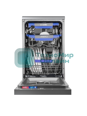 Посудомоечная машина Maunfeld MWF45331S, серебристый, 45 см, 10 компл., 49 дБ, класс A++