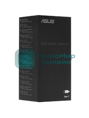 Блок питания (сетевой адаптер) для ноутбуков Asus 5V, 9V, 12V, 15V 3A, 20V 3.25A (Type-C) 65W OEM
