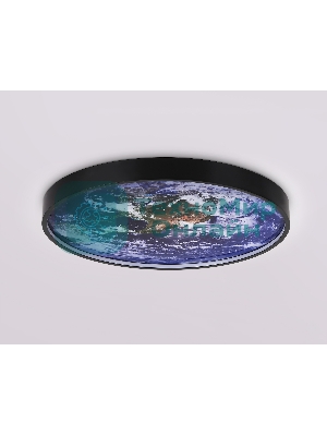 Настенно-потолочный светодиодный светильник Ambrella light FW11133 BK черный 25W LED 3000-6400K D400*38