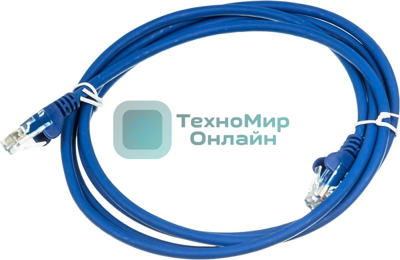 Патч-корд LANMASTER UTP LAN-PC45/U5E-2.0-BL вилка RJ-45-вилка RJ-45 cat.5е 2м синий LSZH (уп.:1шт)
