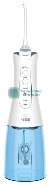Портативный ирригатор полости рта Qumo Health Portable Irrigator P1 (QHI-1), белый, 320 мл., макс 890 кПа, Li-ion 1400 мА-ч