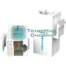 Адаптер-соединитель Vention RJ45 F/RJ45 F 8p8c cat.6, белый