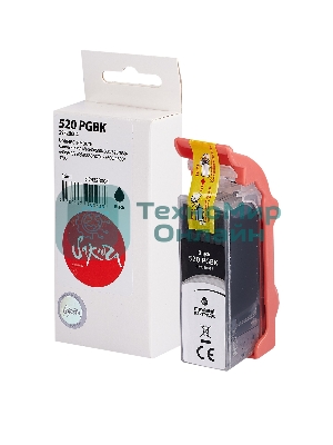 Картридж струйный Sakura 2932B004 (520 PG Black) для Canon, черный, 16 мл., 340 к.