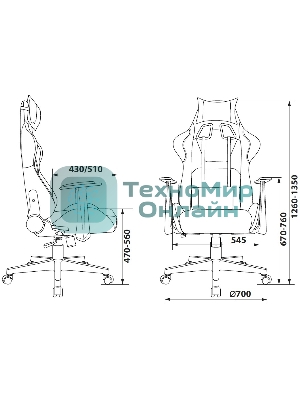 Кресло Zombie Game Penta черный/красный, экокожа, 120 кг, механизм качания