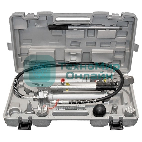 Растяжка гидравлическая Matrix 10 т, набор из 17 предметов, 7 сменных насадок, в пласт. кейсе