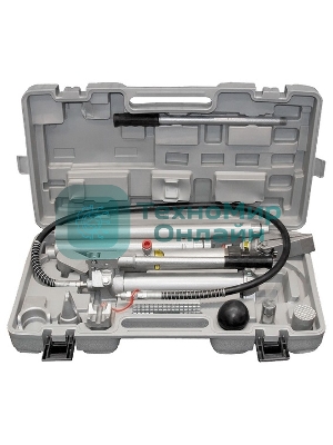 Растяжка гидравлическая Matrix 10 т, набор из 17 предметов, 7 сменных насадок, в пласт. кейсе