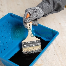 Кисть плоская Sparta 100 мм, натуральная щетина, деревянная рукоятка, для масляных краскок, лаков