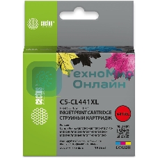 Картридж струйный Cactus CS-CL441 многоцветный (180стр.) для Canon PIXMA MG2140/MG3140