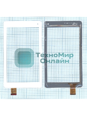 Сенсорное стекло (тачскрин) QSD E-C7119-01, белое