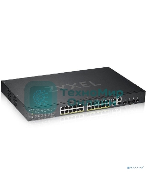 Коммутатор Zyxel NebulaFlex GS192024HPV2-EU0101F 24G 24PoE+ 375W управляемый