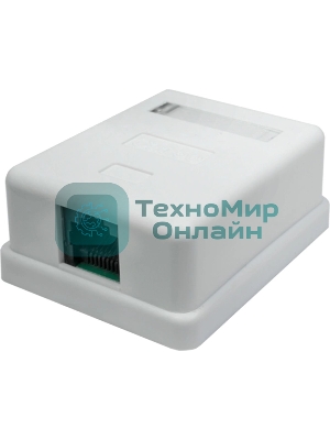 Розетка компьютерная Suprlan 10-0307-1, наклад. RJ45 1 кат.5E UTP