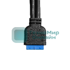 Планка портов в корпус Type-C ExeGate BrctUSB3-1C (USB 3.2 Gen1 20pin (IDC 20pin F) --> USB 3.2 Gen1 Type-Cf, кабель 30 см)