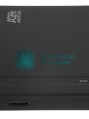 Внешний корпус для HDD AgeStar 3UB2P3 SATA III пластик черный 2.5