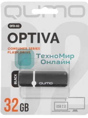 Флешка USB QUMO 32 Gb USB 2.0 Optiva 01 оранжевый корпус оранжевый