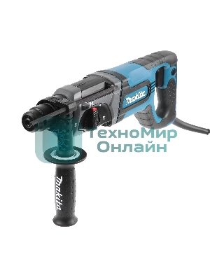 Перфоратор Makita HR2475 Перфоратор,SDS+, 780Вт,3реж,2.7Дж,0-4500у\м,3кг,чем,Д-образ