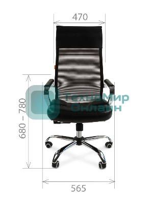 Кресло Chairman 700 черный, сетка, 120 кг, механизм качания