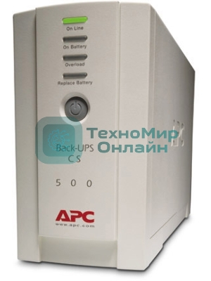 Источник бесперебойного питания APC Back-UPS BK500EI 300Вт 500ВА бежевый