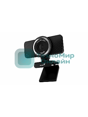 Веб-камера Genius eCam 8000 1920x1080, 30 кадр/с, USB Type-A, микрофон (шумоподавление), универсальное крепление