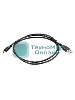 Кабель USB 2.0 A-->mini-B 5P (1м) черный TELECOM/VCOM TC6911BK-1.0M