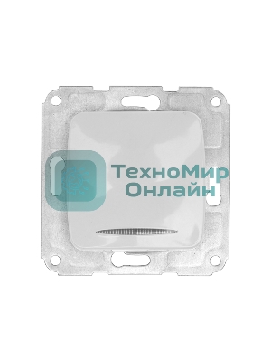 Выключатель Kranz DEA 1кл (инд) с/у 10А мех. белый (1/10/120)