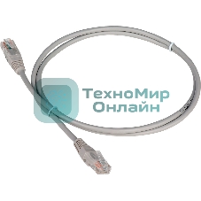 Патч-корд LANMASTER TWT UTP cat.5e, с заливными колпачками, 20.0 м, серый