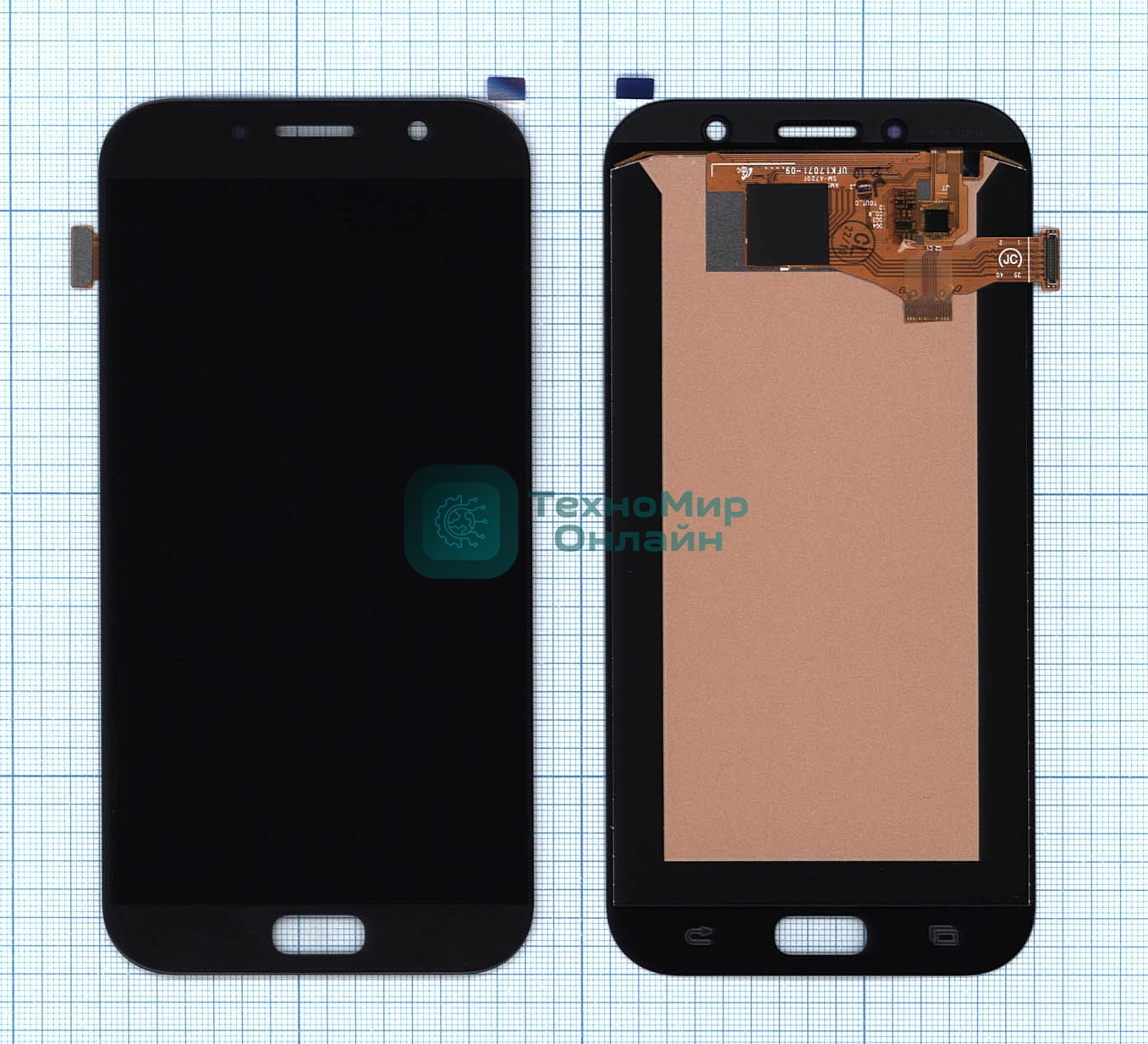 Дисплей для Samsung Galaxy A7 (2017) SM-A720F в сборе с тачскрином (INCELL) черный