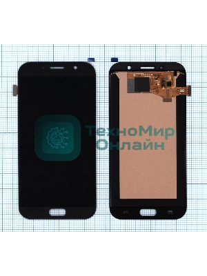 Дисплей для Samsung Galaxy A7 (2017) SM-A720F в сборе с тачскрином (INCELL) черный
