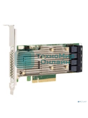 Контроллер MegaRAID 9460-16I SGL (05-50011-00), PCIe 3.1 x8 LP, SAS/SATA/NVMe, RAID 0,1,5,6,10,50,60, 16port(4 * int SFF8643), 4Gb Cache, 3516ROC