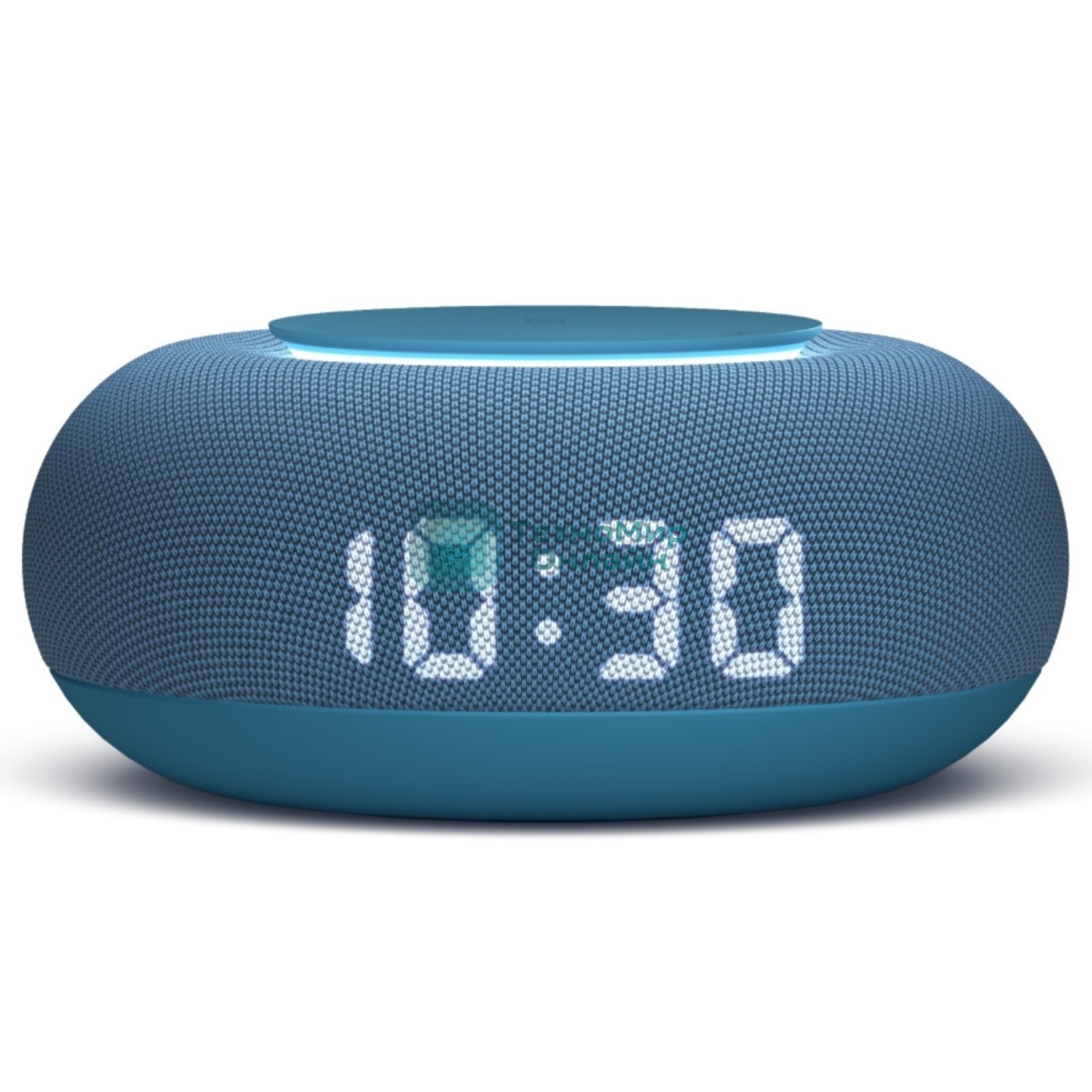Умная колонка VK Капсула Мини, 5Вт, компактная, 1 динамик, Маруся, LED-часы, Wi-Fi, Bluetooth, морской синий