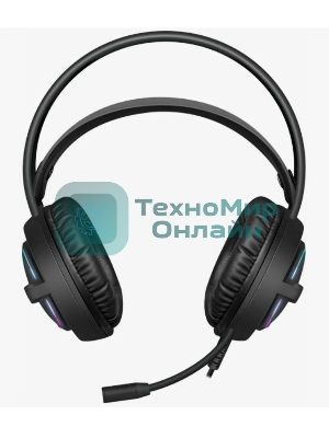 Гарнитура Defender Dexter RG чёрный, проводная, USB / 2 x mini jack 3.5 мм, подсветка