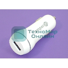 Автомобильное зарядное устройство AMPERIN CCW-1USB USB DC 5V 3.0A/9V 2A/12V 1.5A белый