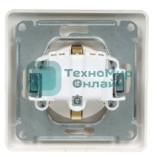 Механизм розетки TV 1-м СП Glossa проходной 4DB белый SchE GSL000192