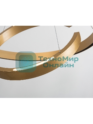 Подвесной светодиодный светильник Ambrella light FL5885/2 GD золото 45W 3000K/4200K/6400K D600/400*1200 (без ПДУ)