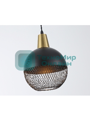 Светильник Ambrella light TR8504 BK/CP черный/медь E27 max 60W D200*1000
