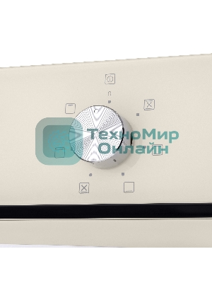 Шкаф духовой электрический Maunfeld EOEC516BG, встраиваемый, 51л, дверца с 2 стеклами, бежевый