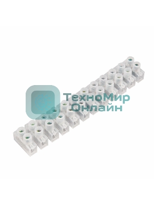 Клеммная колодка винтовая Rexant KВ-40 (25-40 мм²), ток 100 A, полиэтилен белый (ЗВИ)