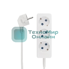 Удлинитель PROconnect STANDARD 3 гнезда, 1.5 м, 2х0.75 мм², б/з, белый