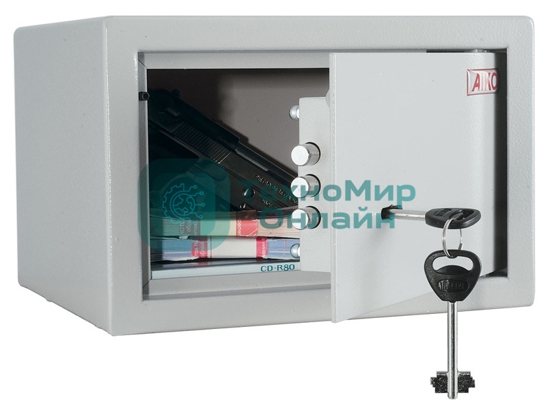 Сейф AIKO Т-17 (Внешние размеры:170х260х252 мм, Вес:4 кг)