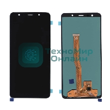 Дисплей для Samsung Galaxy A7 SM-A750F (2018) (OLED Full Size) черный