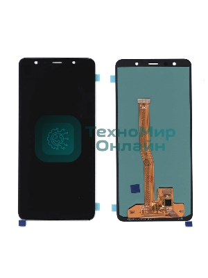 Дисплей для Samsung Galaxy A7 SM-A750F (2018) (OLED Full Size) черный