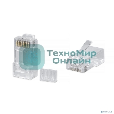 Коннектор Cabeus, RJ45(8p8c), кат. 6, неэкр., прозрачный